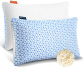 Love Attitude king pillows front view showing packaging and two pillows for shared comfort