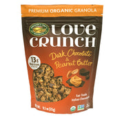 Love Crunch front packaging showing 6 pouches for convenient pantry storage