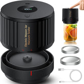 LOVE MOMENT front view of cordless electric jar sealer showing compact design and convenience
