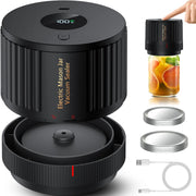 LOVE MOMENT front view of cordless electric jar sealer showing compact design and convenience