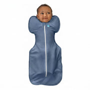 Love to Dream Swaddle Up front packaging showing denim color and benefits
