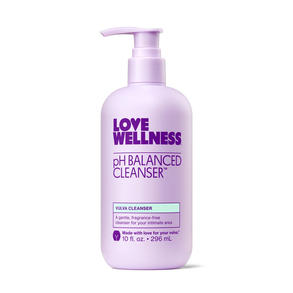 Love Wellness envase frontal mostrando tamaño y diseño, ofrece limpieza suave