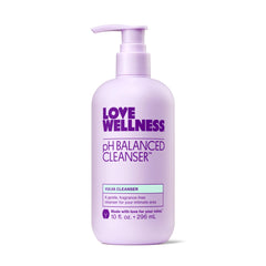 Love Wellness envase frontal mostrando tamaño y diseño, ofrece limpieza suave