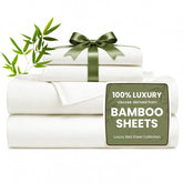 Love's cabin king sheet set front view showing neat packaging and luxury appeal