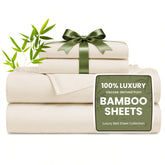 Love's cabin king sheet set front view showing full bedding and neat fit benefit: polished look