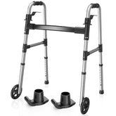 Loyoda walker front view showing sturdy frame and balanced base for steady support