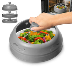 LSR LORESO tapa frontal protegiendo plato, mantiene microondas limpio