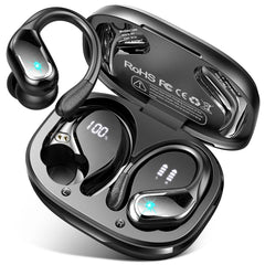 Ltinist vista frontal del estuche y auriculares mostrando diseño y portabilidad