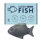 Lucky Iron Fish vista frontal mostrando diseño compacto y seguridad