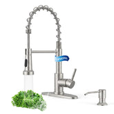 LUFEIDRA grifo frontal con dispensador incluido, apariencia profesional y funcional