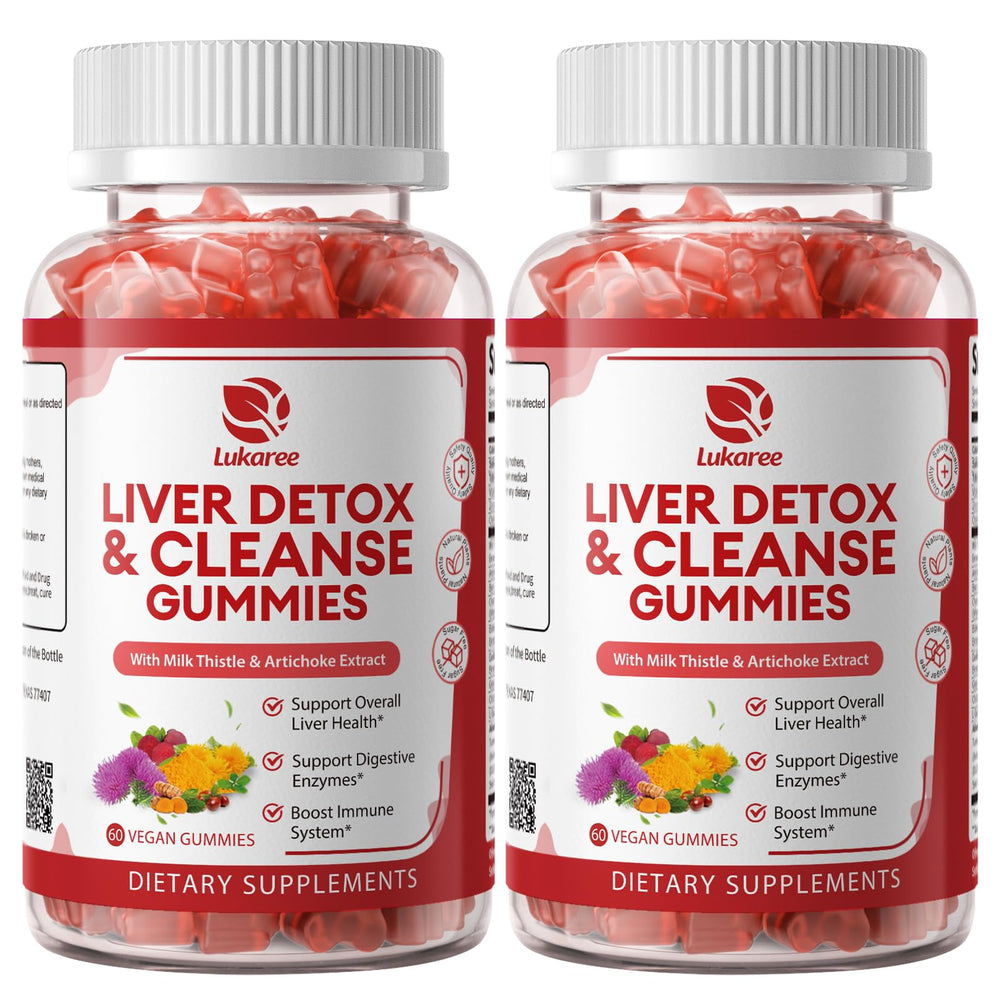 Lukaree pack frontal de 2 frascos mostrando diseño y cantidad
