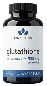 Luma Nutrition bottle front view showing supplement label and strength benefits