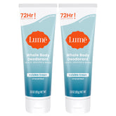 Lume front packaging showing unscented cream tube and clear labeling for travel convenience