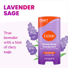 Lume en uso axila demostrando aplicación fácil y control de olor