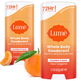 Lume packaging frontal Clean Tangerine mostrando beneficio de control de olor