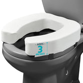 Lunderg front view elevated seat showing secure, comfortable lift