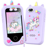 Luoba front view showing colorful screen and buttons, engages kids instantly