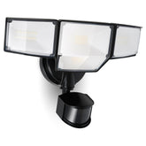 LUTEC foco frontal cuatro cabezas, iluminación potente y amplia cobertura