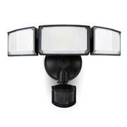 LUTEC three-head front view showing full coverage and bright beams