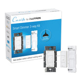 Lutron Caseta front dimmer showing sleek design and easy controls for quick upgrades