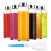 Luxfuel botella frontal 18 oz mostrando diseño y capacidad, práctica y elegante