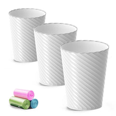 Lysam vista frontal del pack de tres cubos, solución compacta