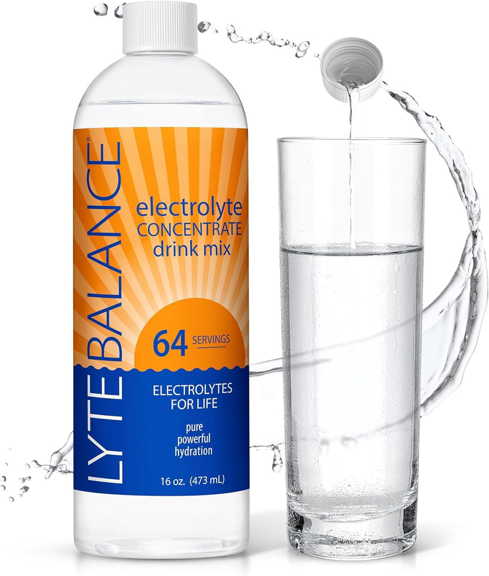 LYTE BALANCE front label showing product benefits and serving count