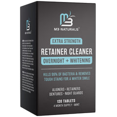 M3 Naturals frontal del paquete con 120 tabletas, opción de cuatro meses