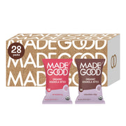 MadeGood empaque frontal mostrando variedad y conveniencia