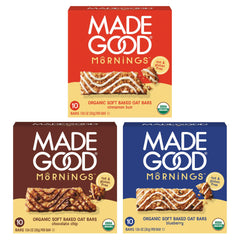 MadeGood pack frontal mostrando 30 barras, ideal para abastecer despensa