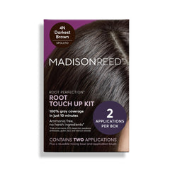 Madison Reed kit frente mostrando caja y accesorios, facilita retoque rápido
