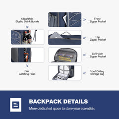 Maelstrom padded back panel and adjustable straps offering ergonomic comfort