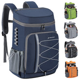 Maelstrom front view showing packed cooler and organized pockets for easy transport