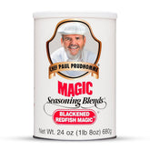 Magic Seasoning Blends front canister showing label and size benefit