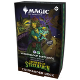 Magic: The Gathering deck box front showing Witherbloom branding and easy transport benefit