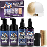 MAGICAL CAP SOLUTIONS kit frontal mostrando todos los componentes y beneficios