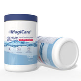 MagiCare bote frontal mostrando etiqueta y cantidad útil