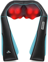 MagicMakers vista frontal del masajeador mostrando forma en U y nodos, comodidad inmediata