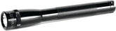 MagLite mini pro delantera mostrando acabado negro y potencia