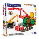 MAGNA-TILES vista frontal del set Builder mostrando todas las piezas y beneficios creativos
