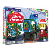 MAGNA-TILES calendario adviento frontal mostrando paquetes y ventanas festivas, ideal para anticipar actividades