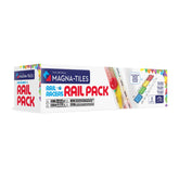 MAGNA-TILES front packaging showing eight clear rails and expansion benefits