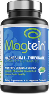 Magtein front label view showing brand and focus for cognitive support