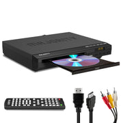 MAJORITY front panel view showing disc tray and easy setup benefit