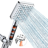 MakeFit front view handheld shower head showing sleek design and easy grip for better control