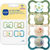 MAM chupete frontal pack de 4 mostrando diseño y color, comodidad inmediata