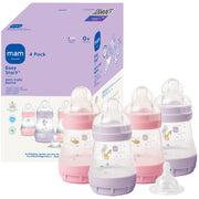 MAM bottle front packaging showing 4‑pack and girl design for easy selection