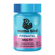 Mama Bird frente del empaque mostrando diseño y beneficios clave