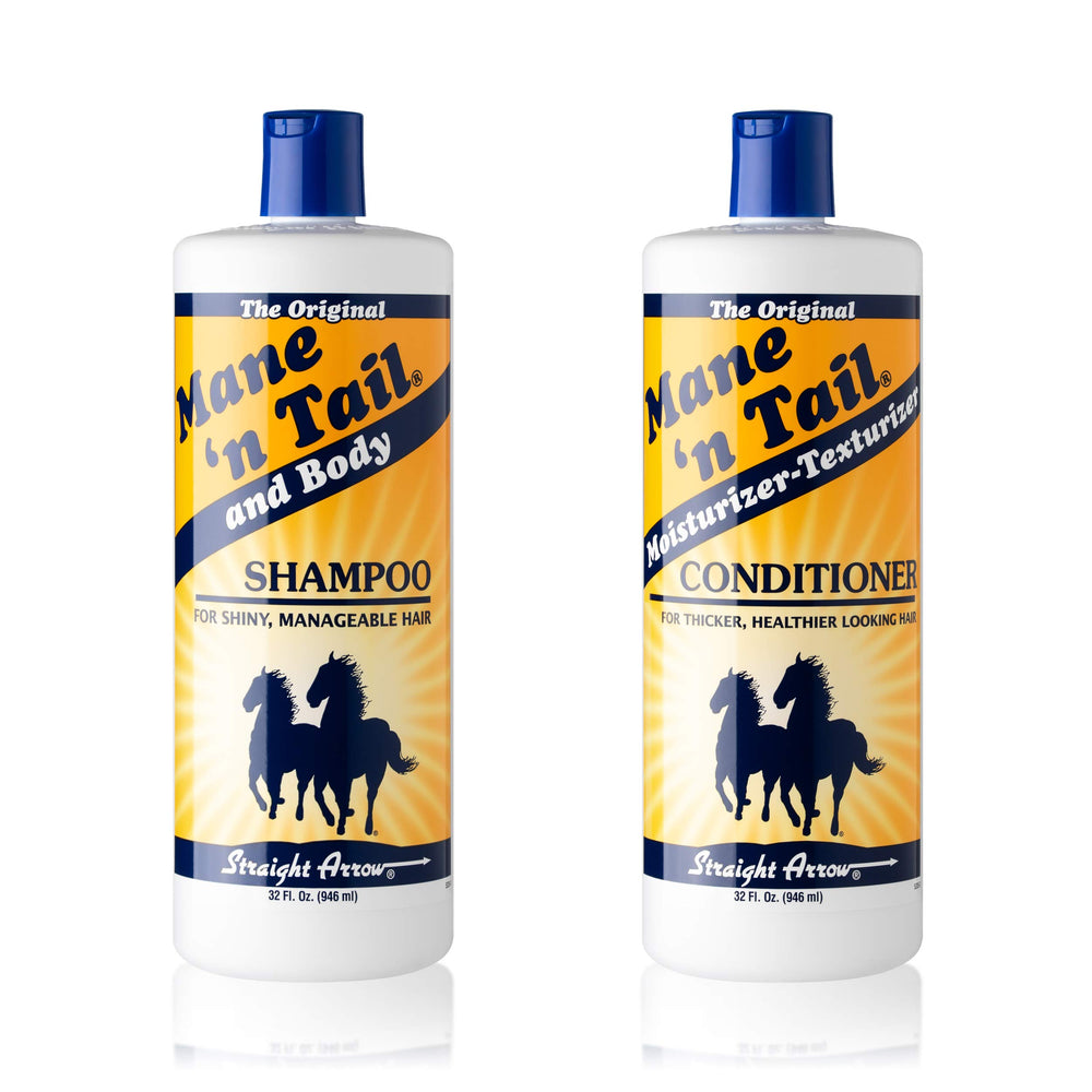 Mane 'n Tail frontal del pack mostrando botellas grandes y valor