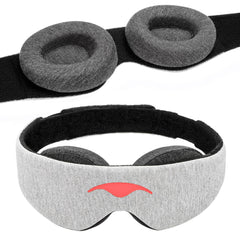 Manta Sleep antifaz frontal mostrando cobertura completa y oscuridad